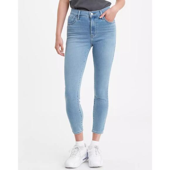 Levi’s 720 High Rise Super Skinny Cropped Jeans in Indie Disco - Picture 2 of 14